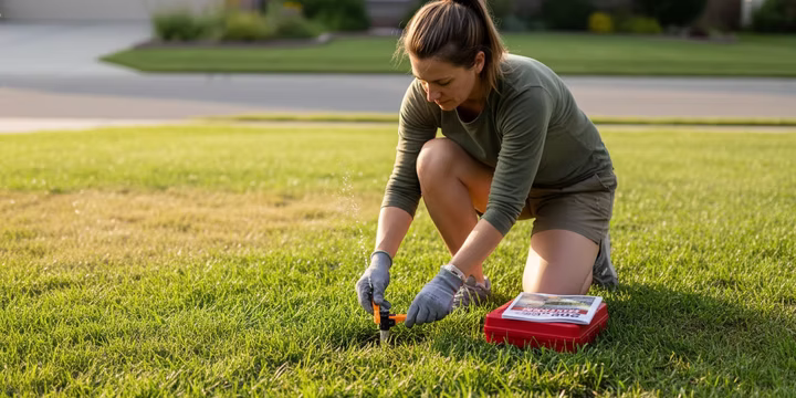adjusting a toro sprinkler head