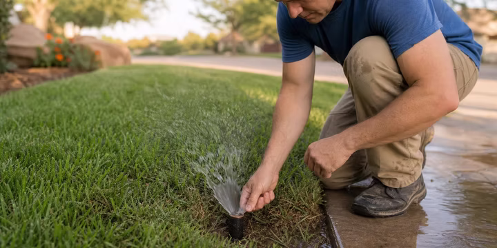 how to identify clogged sprinkler nozzles and clean them