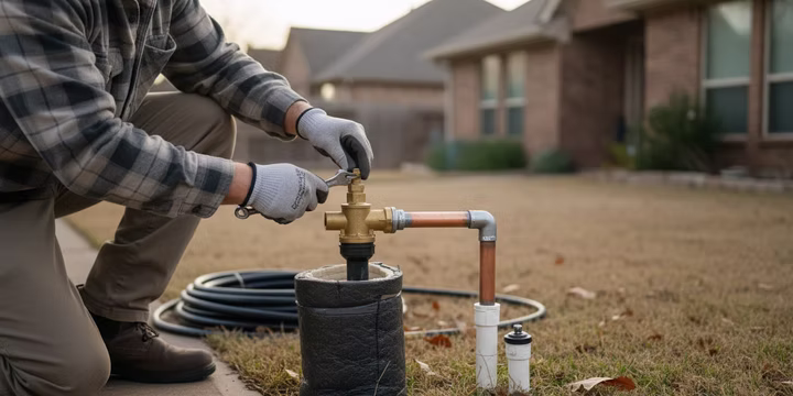 winterize backflow preventer