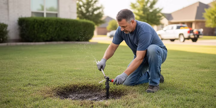 lawn sprinkler repair Lubbock TX