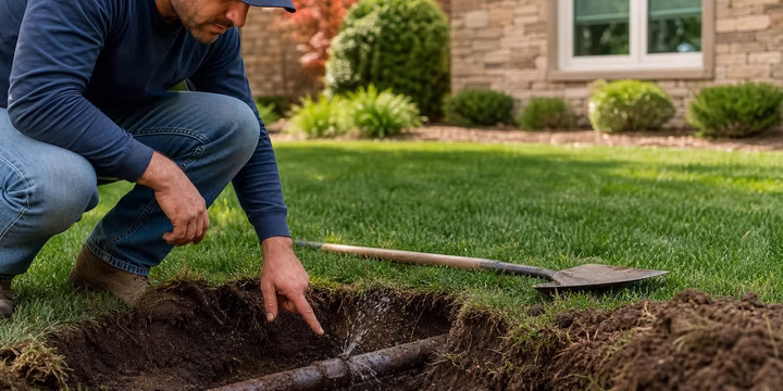 mysterious underground leak with no surface puddles