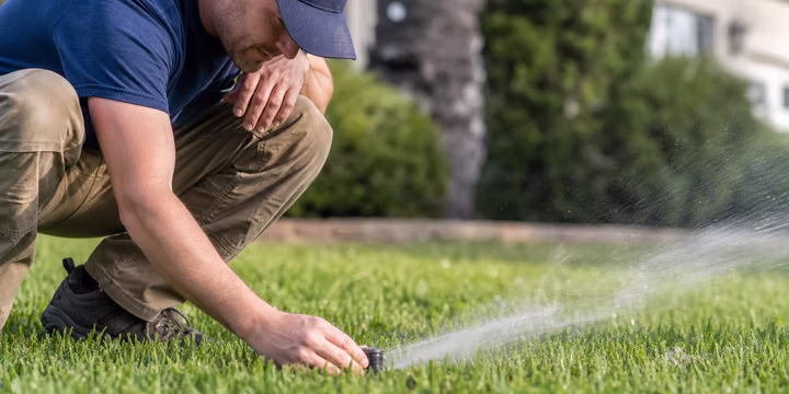 sprinkler heads not popping up fully