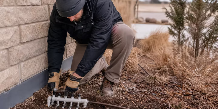winterizing drip lines and low-pressure systems